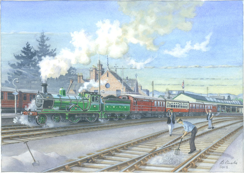 Gordon Highlander Leaving Station